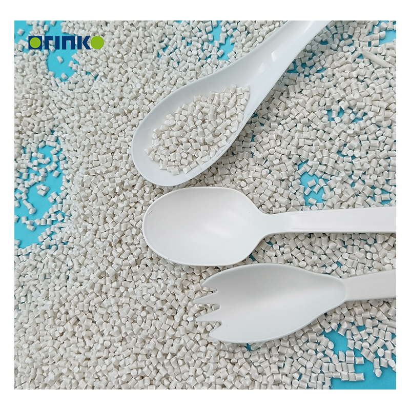 Polylactic Acid pellets eco friendly for plastic disposable cutlery