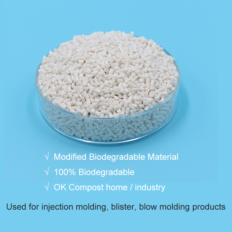  Free Sample Pla Raw Material Biodegradable Plastic Compostable Material White Pellet